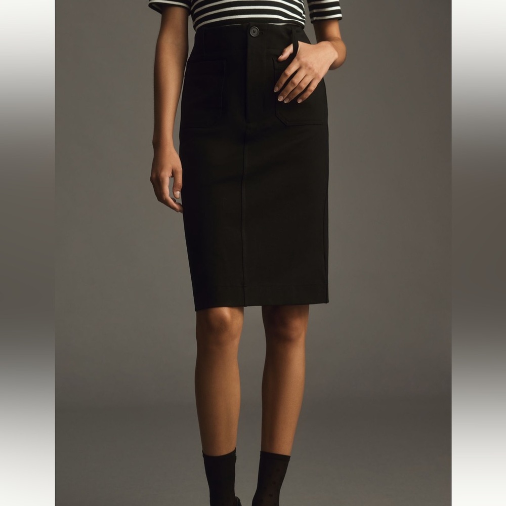 Anthropologie Maeve Colette skirt Black sz M